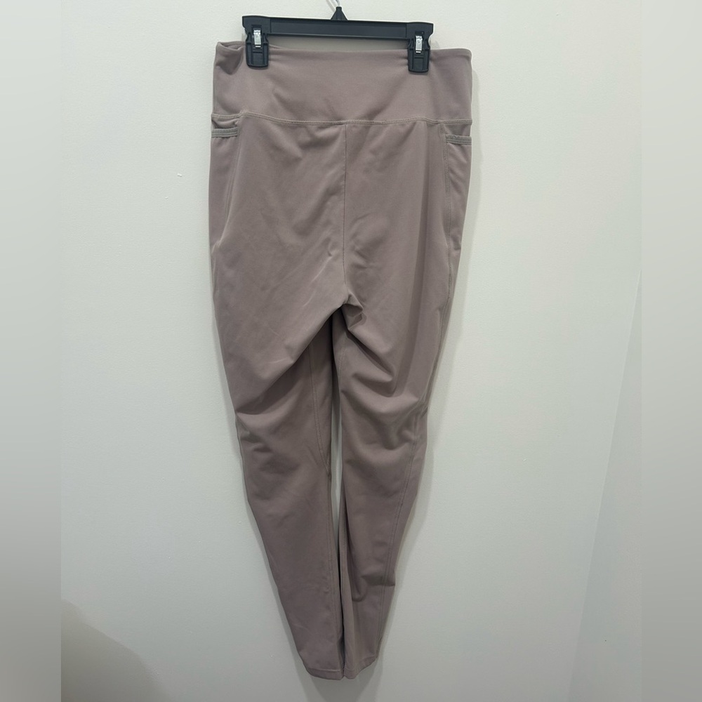 Gymshark Leggings Size Large Taupe Dreamy High Rise Full Length Stretch - Picture 4 of 5